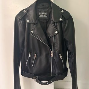 Levi's Faux Leather Moto Jacket - never worn